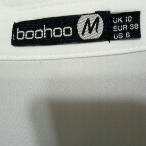 🆕NWOT Boohoo Ultra White Silky Maternity Top🆕 - Picture 6 of 7